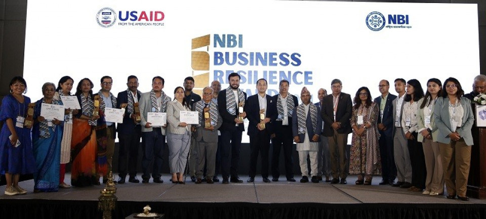 ‘NBI Business Resilience Award’ द्वारा निजी क्षेत्रका व्यवसायी सम्मानित