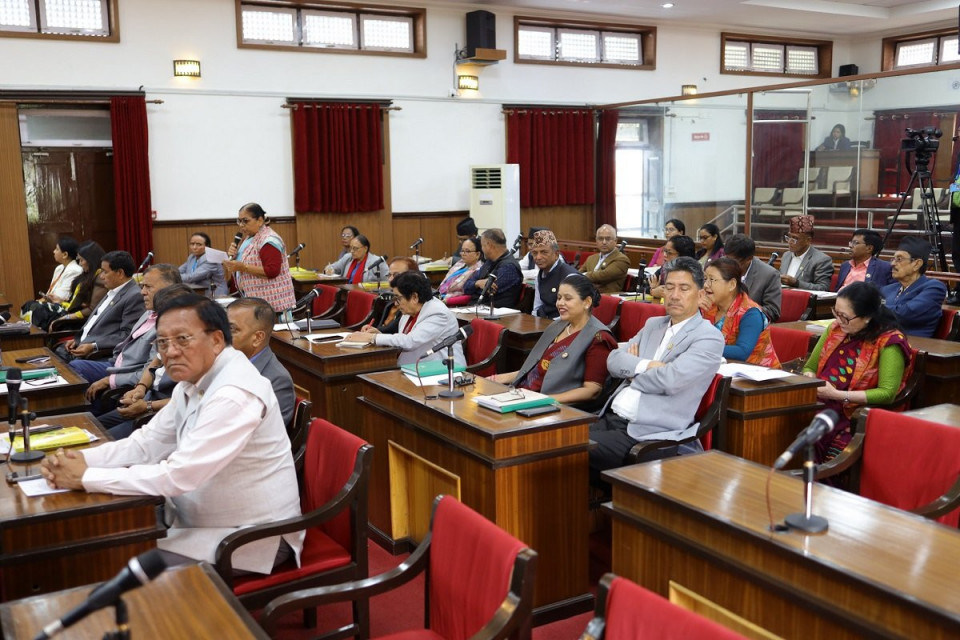 राष्ट्रियसभा बैठक भदौ ३१ गतेसम्म स्थगित