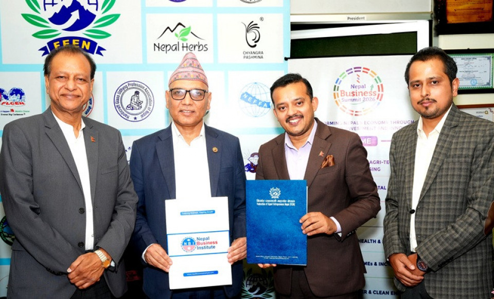 नेपाल बिजनेस समिटको सह–आयोजकमा नियार्त ब्यवसायी महासंघ