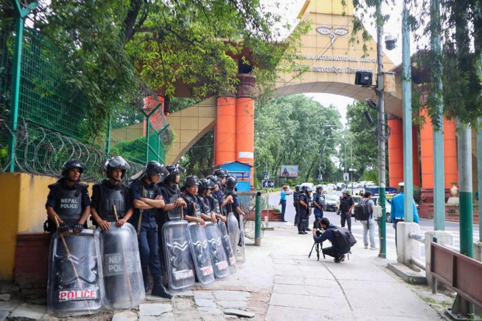 देउवाको आगमनमा विमानस्थलमा सुरक्षा व्यवस्था कडा