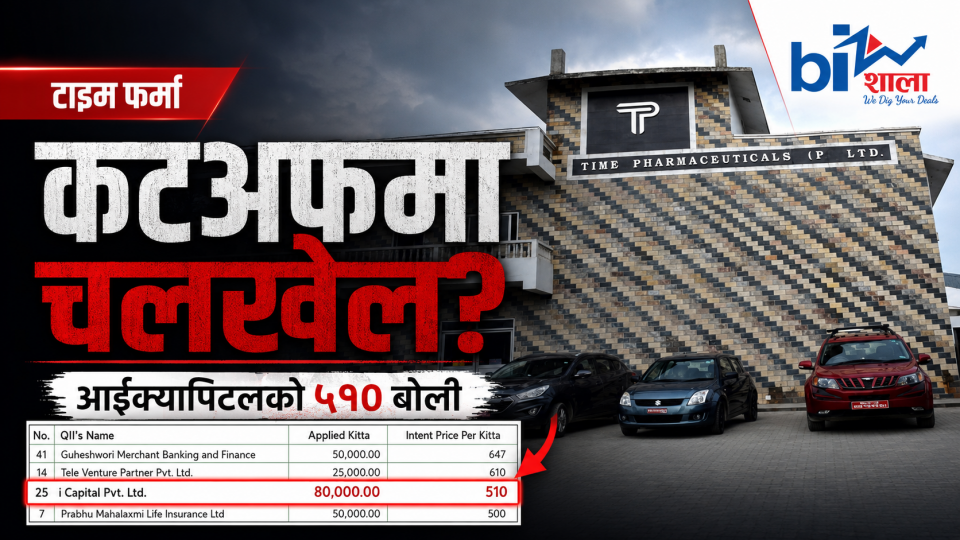 टाइम फर्माको कटअफ मूल्यमा ‘आफ्नै लगानी सञ्जाल’को खेल ?