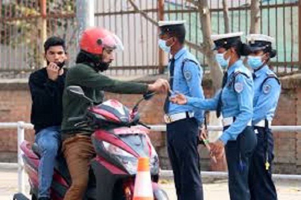 काठमाण्डौमा ट्राफिक कडाइ, २४ घण्टामा २३.२० लाख राजस्व संकलन